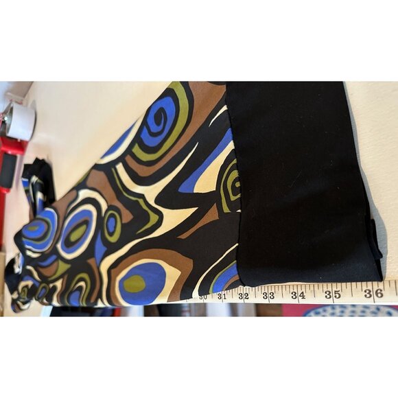 Vintage Harolds Dress Sz S Mid-Century Modern Artsy Groovy Slinky Knit RetroFAB - Picture 9 of 11